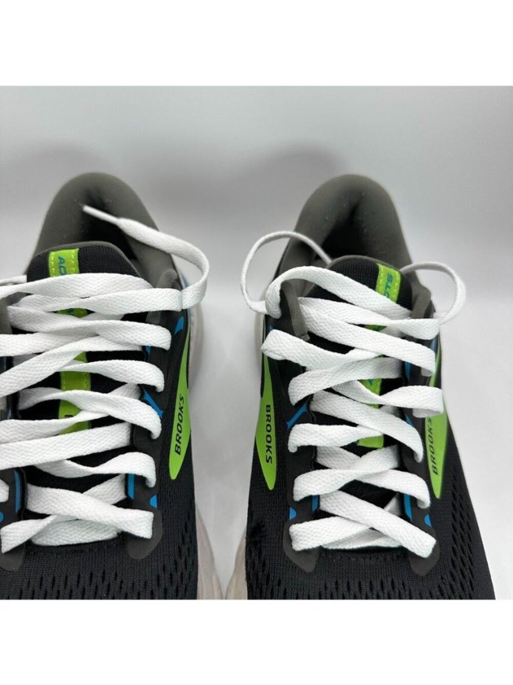Brooks Adrenaline GTS 23 Shoes Mens Size 9 Black Green Blue Running Cushioned - Picture 4 of 10